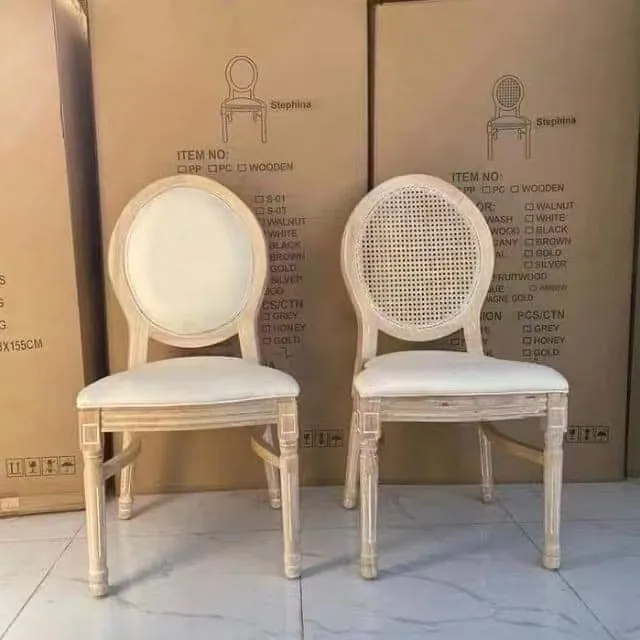 wooden louis chairs